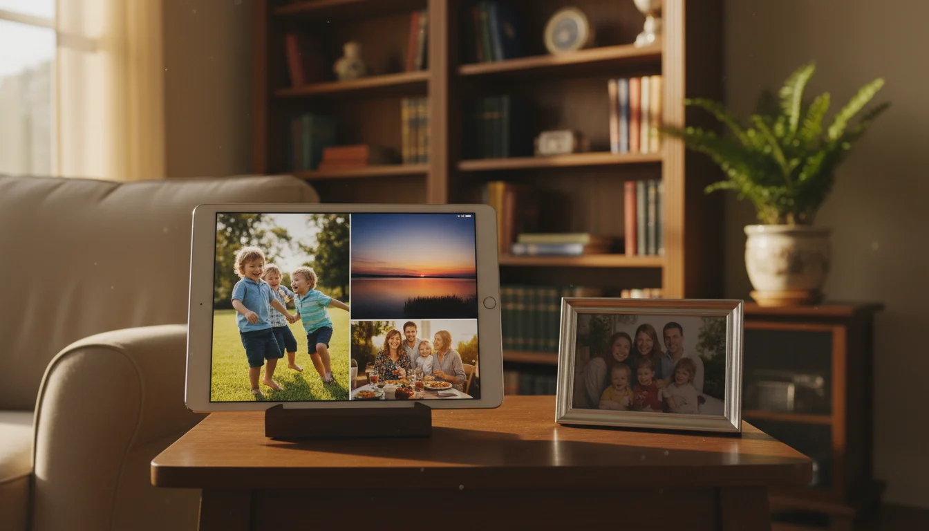 How to Set Up a Shared Family Photo Frame With an Old Tablet