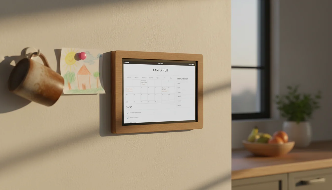 The Family Secretary Problem: Why a Wall Display Beats the Group Text