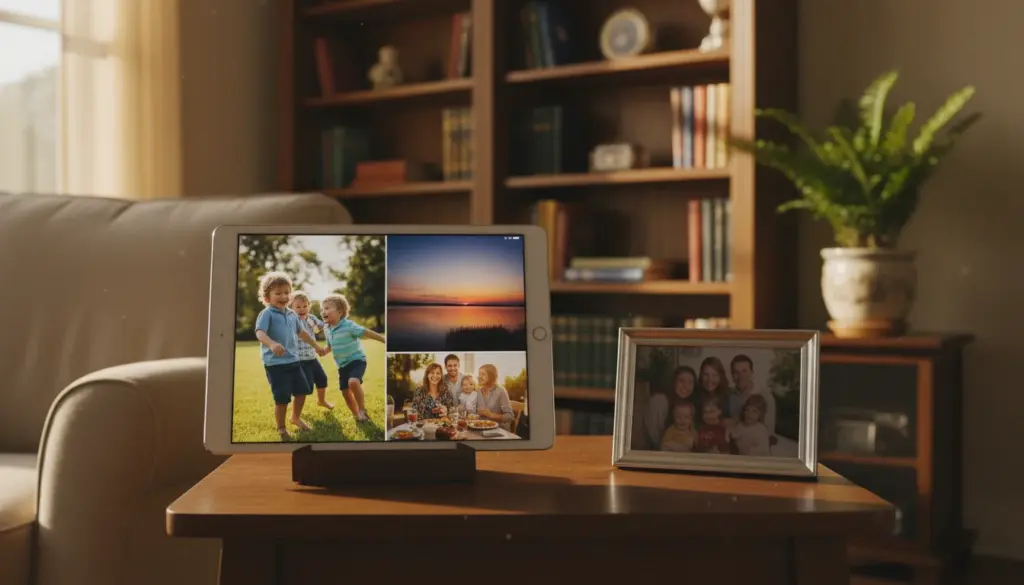 How to Set Up a Shared Family Photo Frame With an Old Tablet